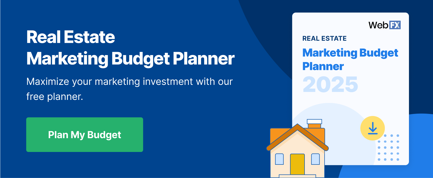 cta marketing budget planner real estate