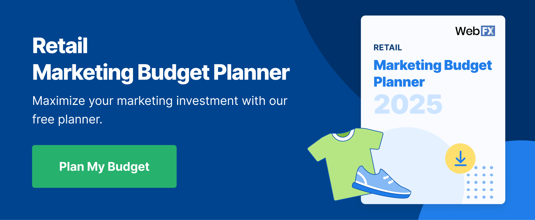 cta marketing budget planner retail