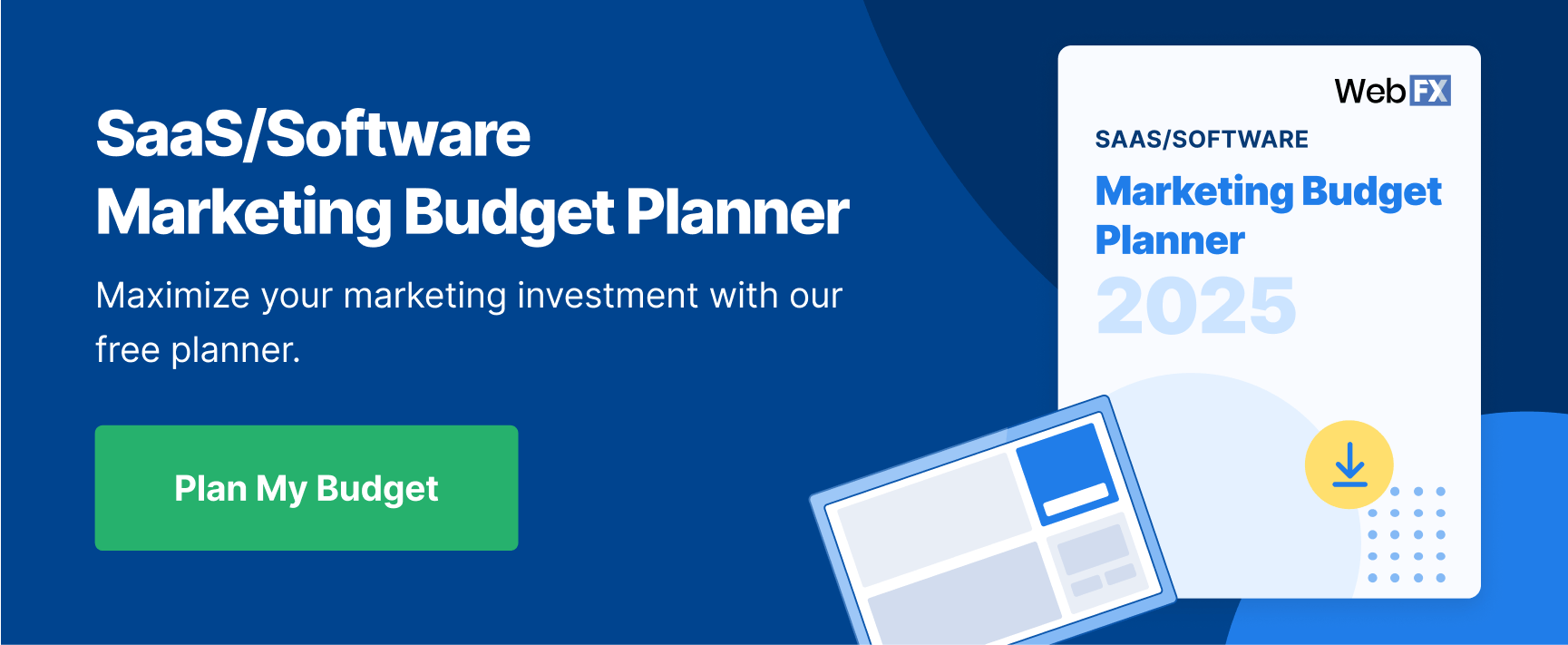 cta marketing budget planner saas software
