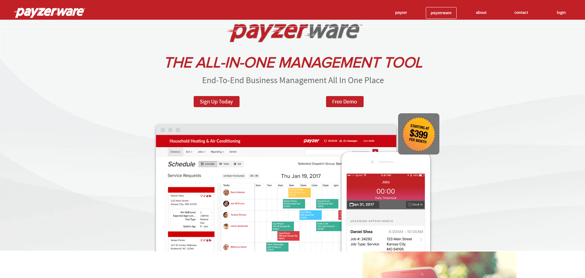 payzerware homepage