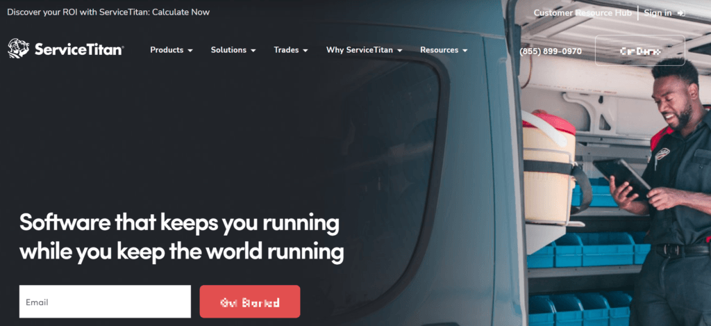 ServiceTitan homepage