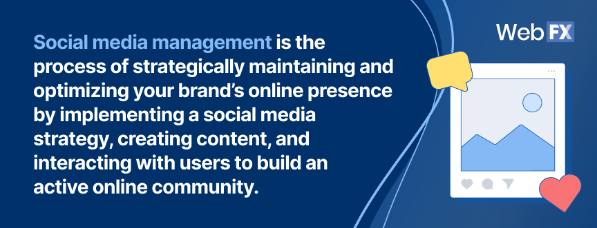 definition of social media management