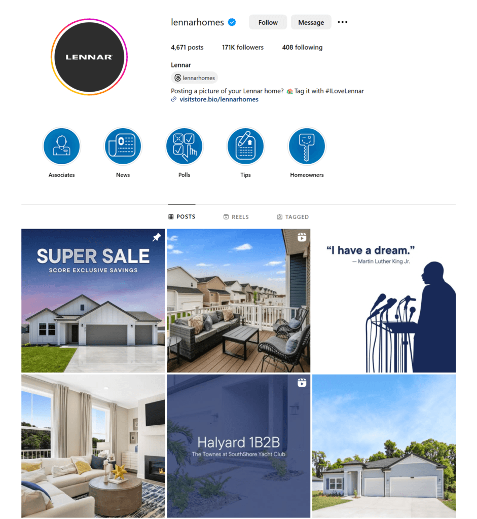 Instagram photos for Lennar homes