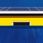 A house with solar panels