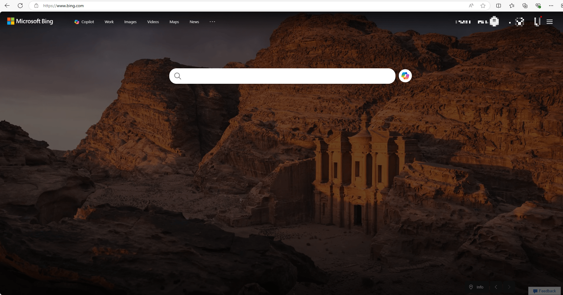 Microsoft Bing home page screenshot