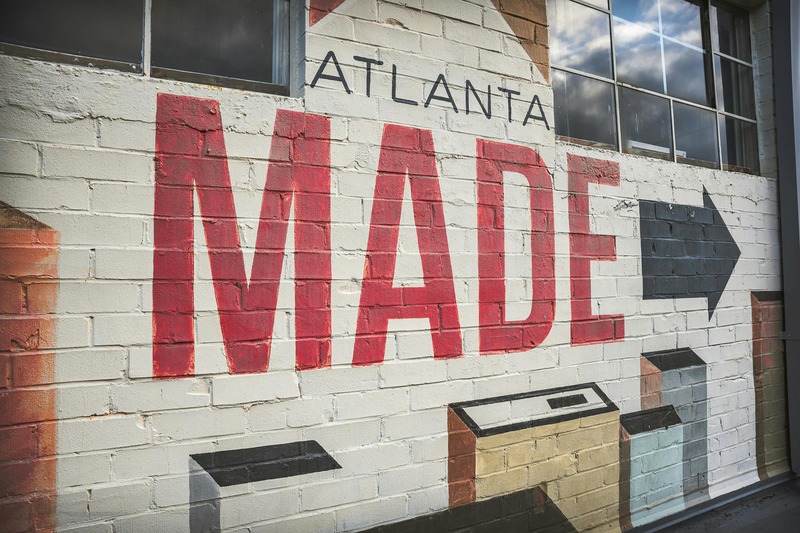 "Atlanta " drawn on a wall
