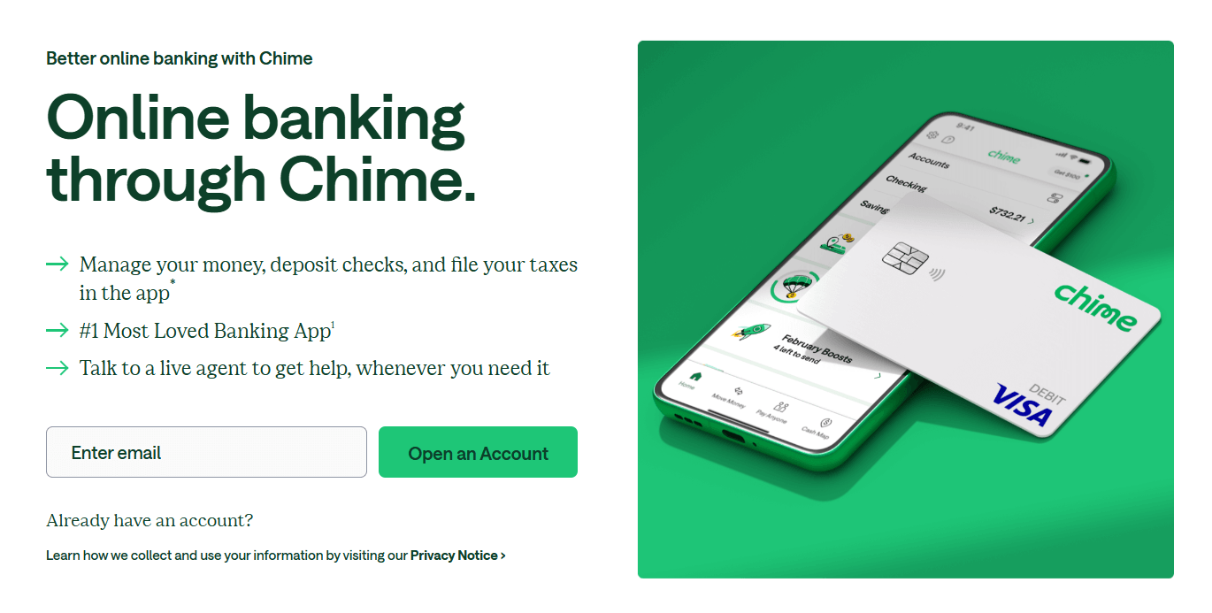 chime digital bank