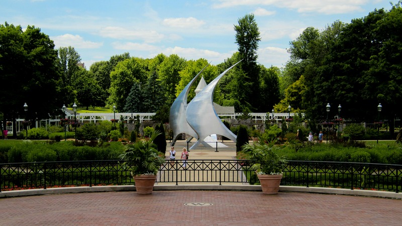 Navstar Sculpture by Stephen Canneto at Franklin Conservatory in Columbus