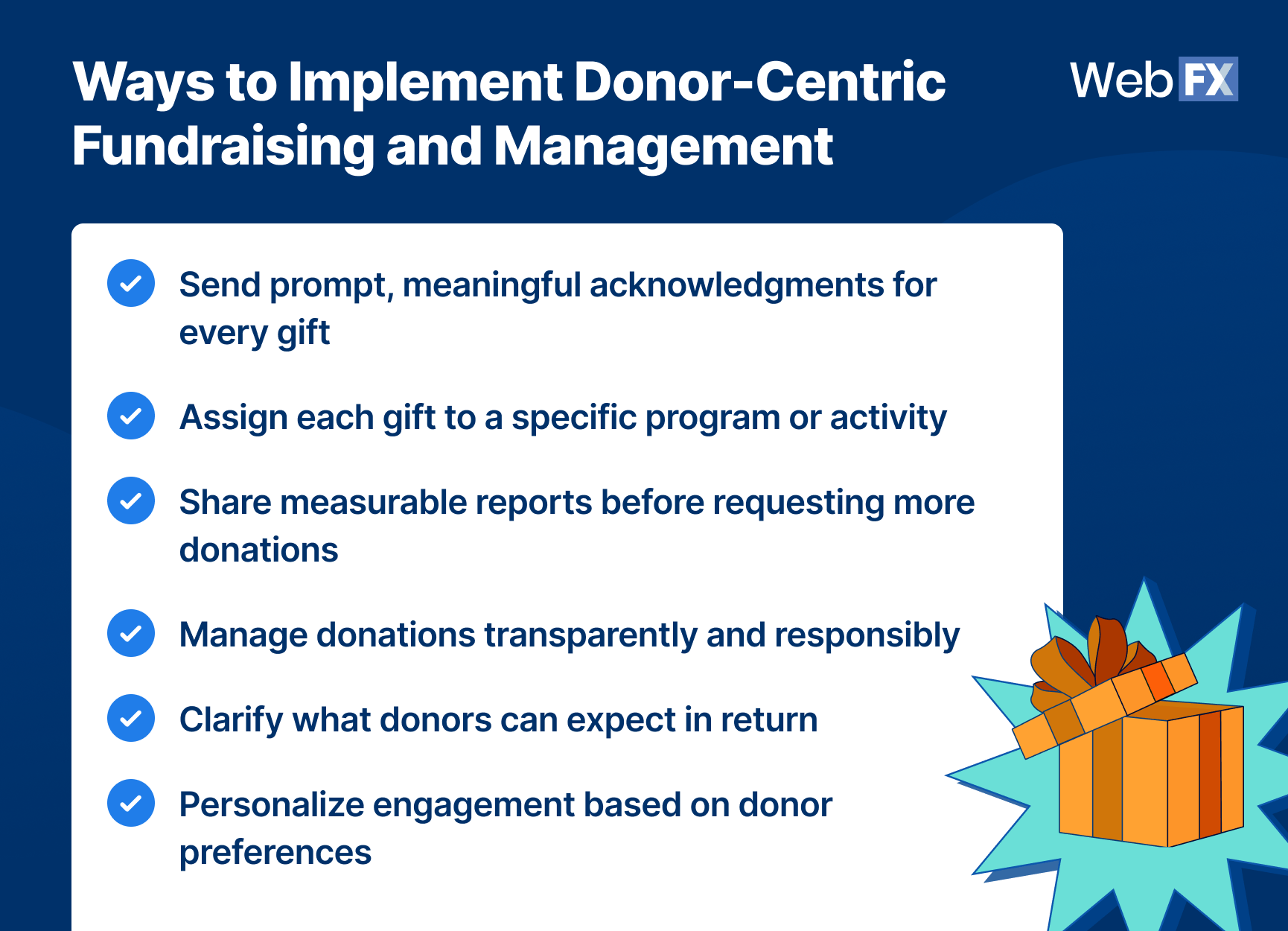 Ways for non-profits to implement donor-centric management