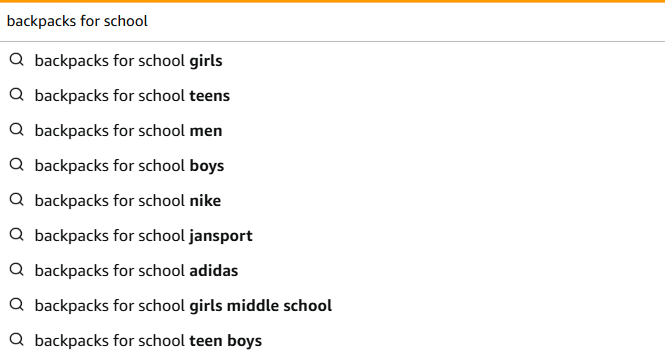 backpack keyword example