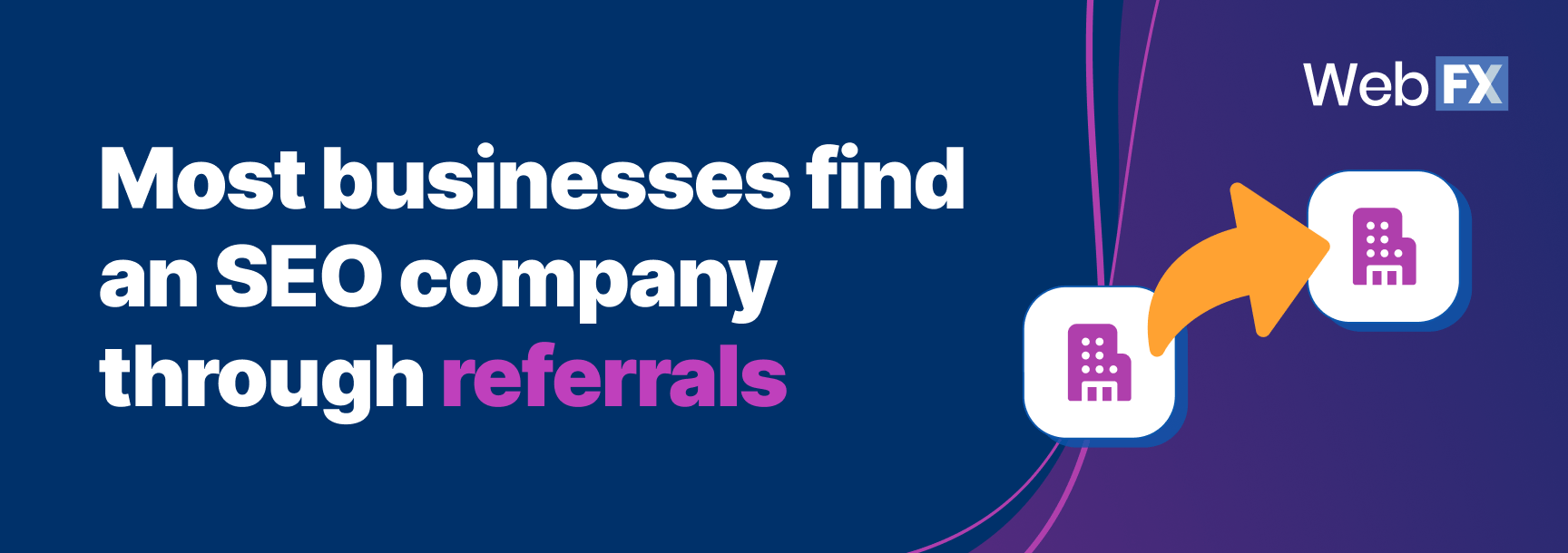 Most businesses find an SEO company through referrals