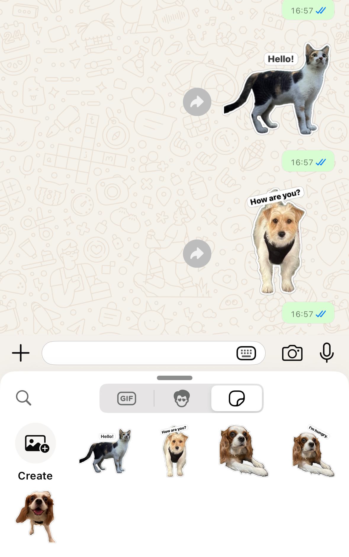 whatsapp sticker is an example of a visual content