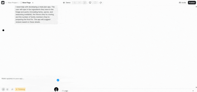 create anything app builder