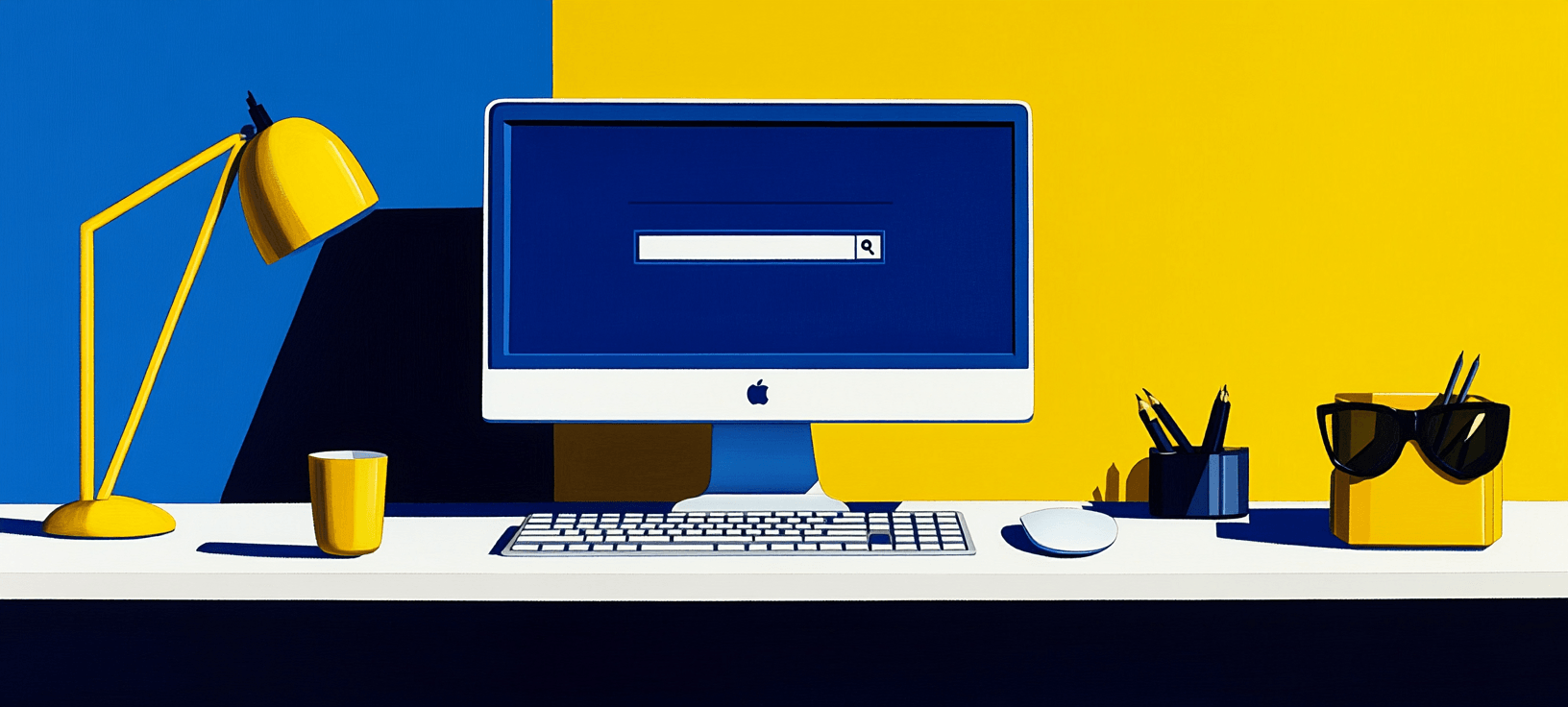 Apple computer sitting on a desk