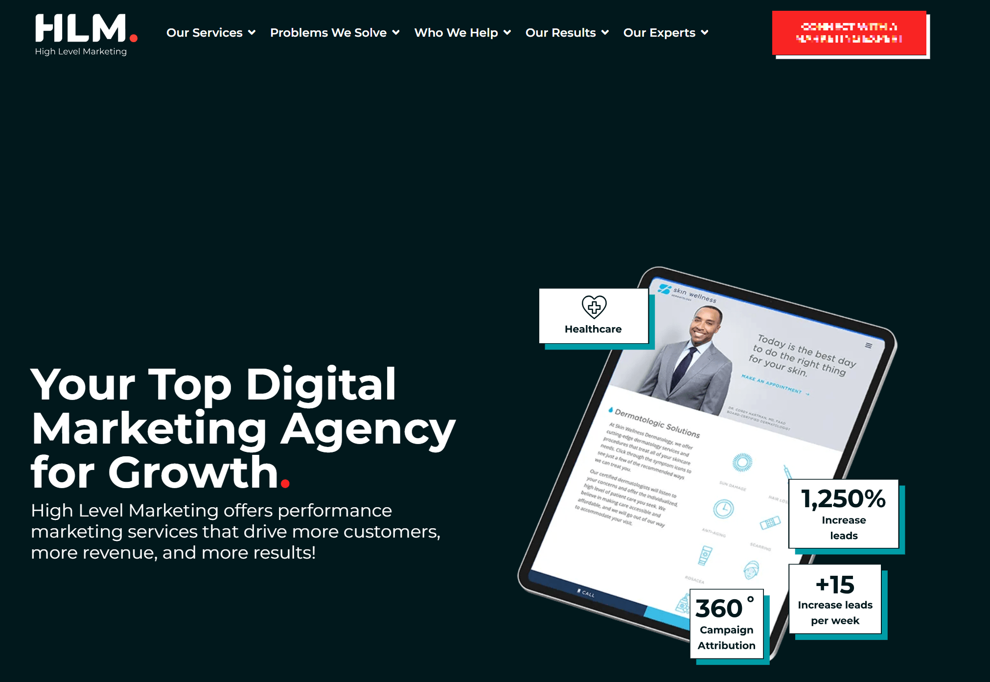 High Level Marketing Homepage