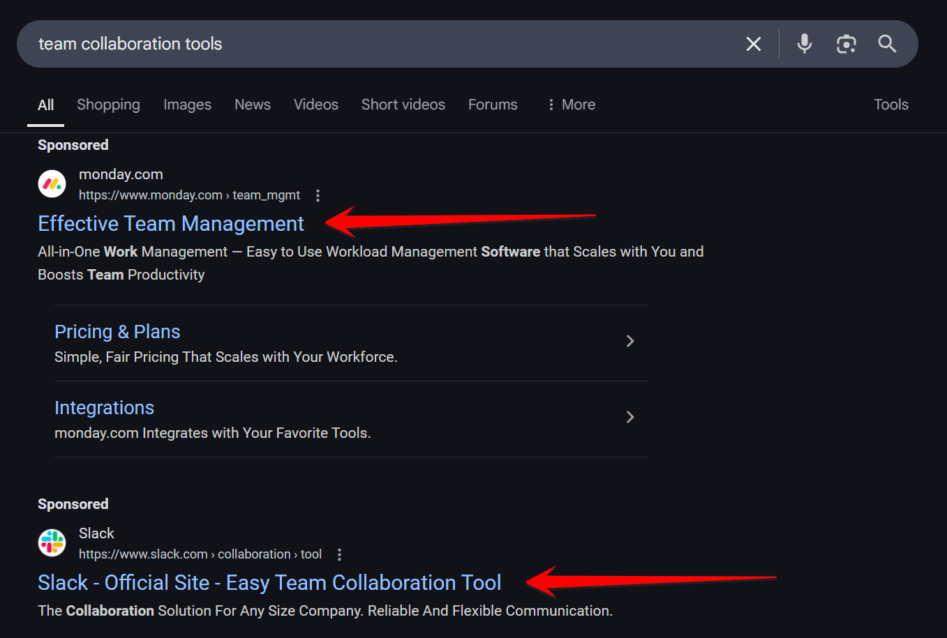 Google Ads application targeting