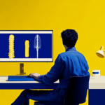 A chiropractor working on desktop