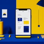 A smartphone focused on dental social media