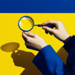 Dermatologist with magnifying glass