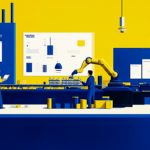 A manufacturing assembly line