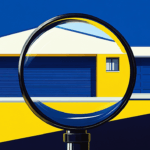 Modern house seen through a magnifying glass.