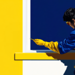 A person working on a home improvement project