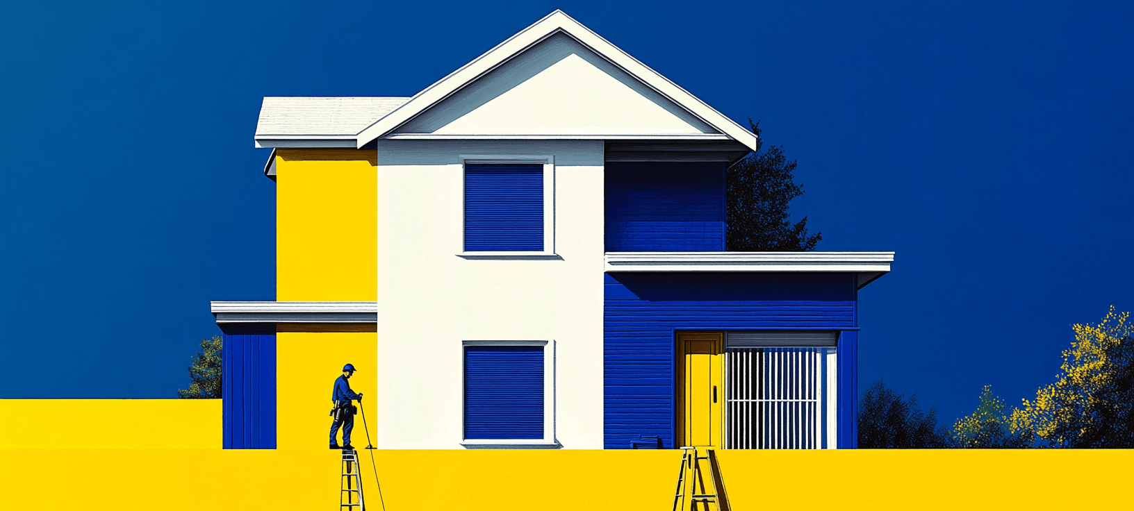 A home under renovations