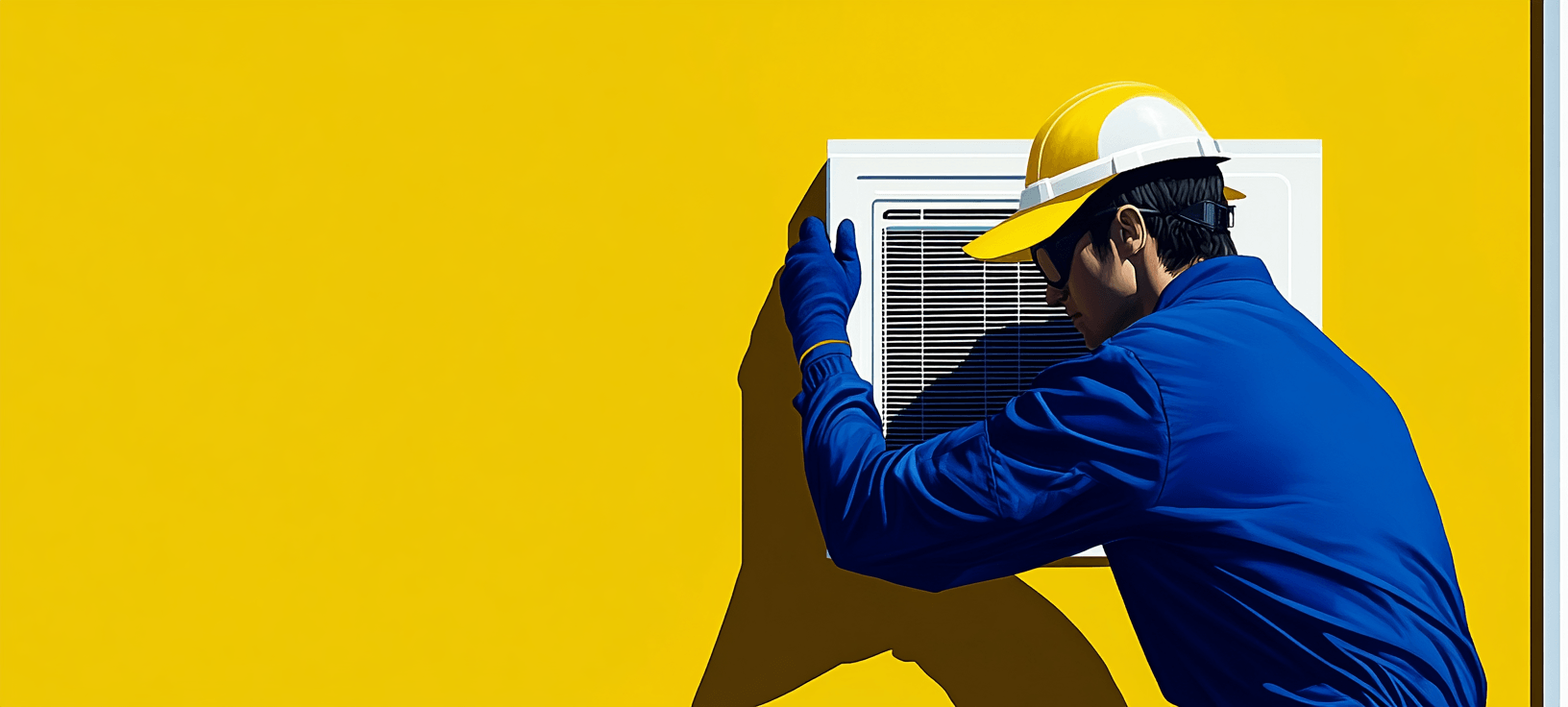 HVAC technician working