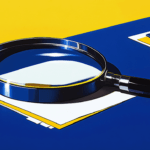 A magnifying glass on paper