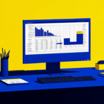 A budget chart on a desktop
