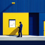 Manufacturer outside building in industrial park