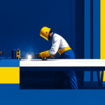 A metal fabricator at work