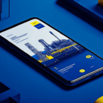 An oil and gas website displayed on a smartphone
