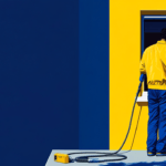 A pressure washer using computer