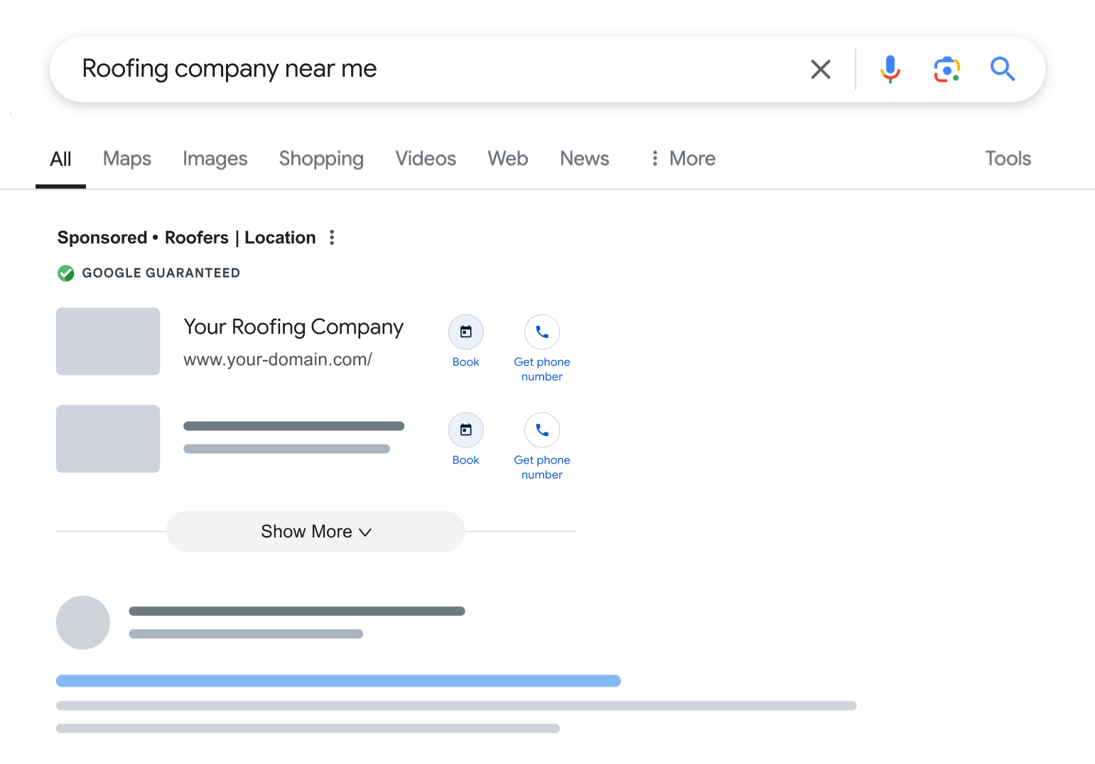 roofing company near me search