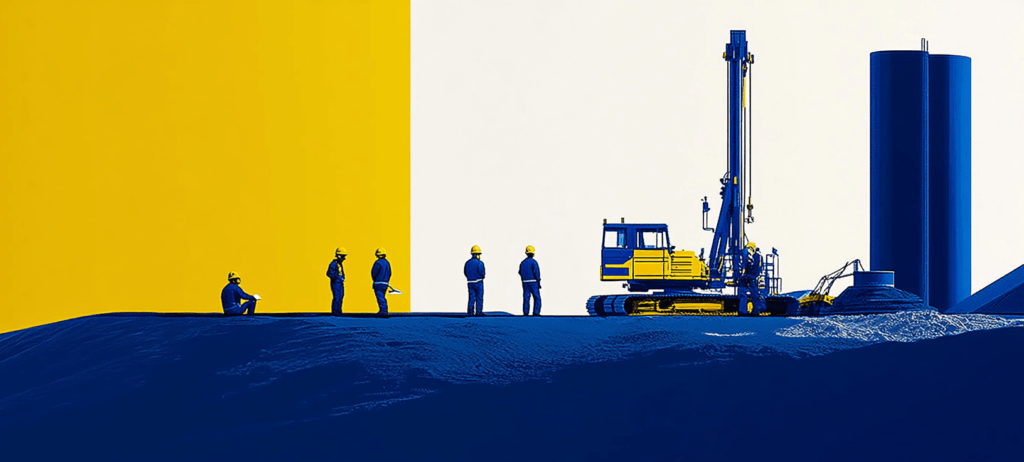 Well drilling operation