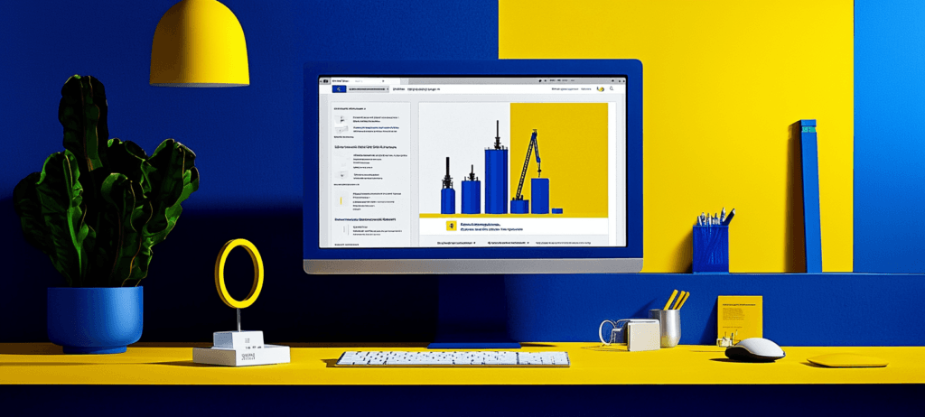 A well drilling website on a desktop screen