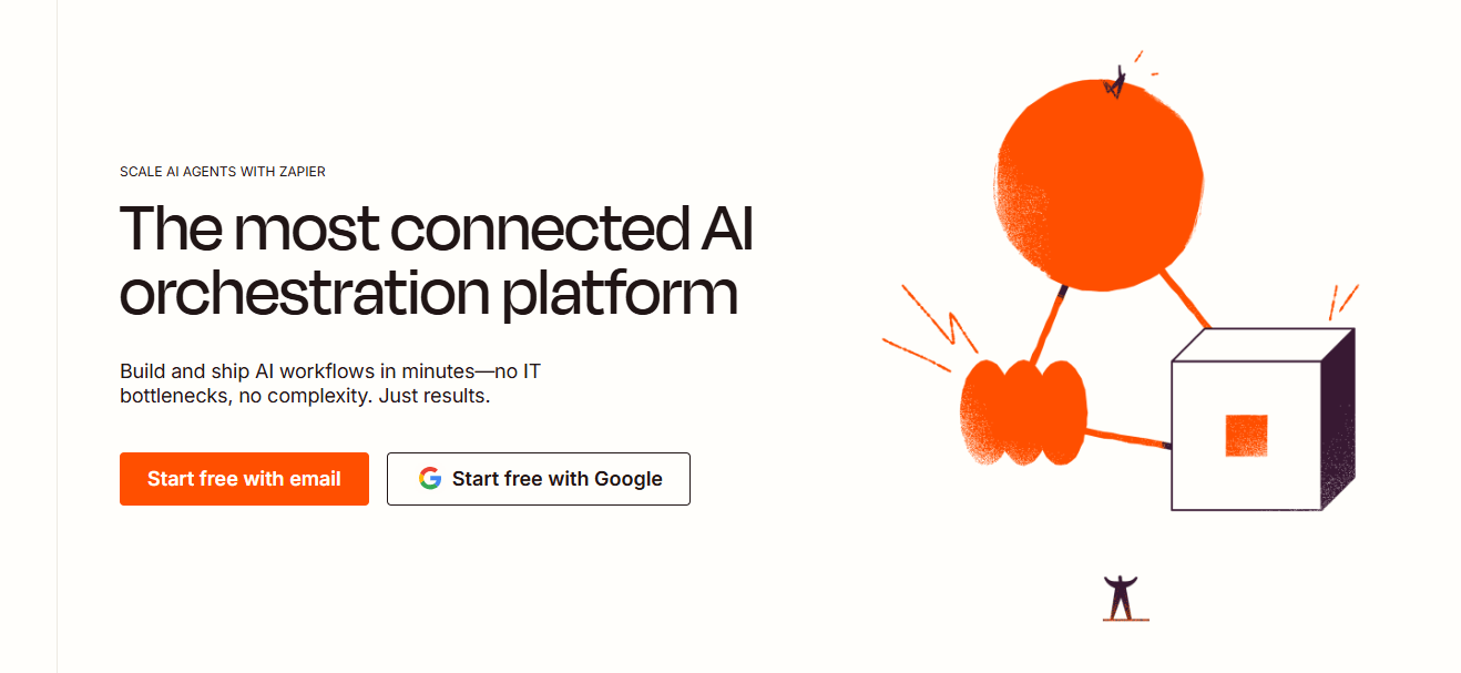 Zapier homepage