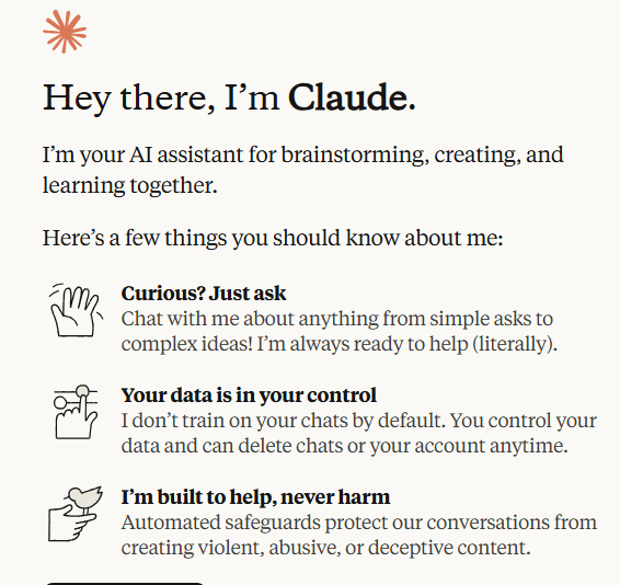 Claude AI description