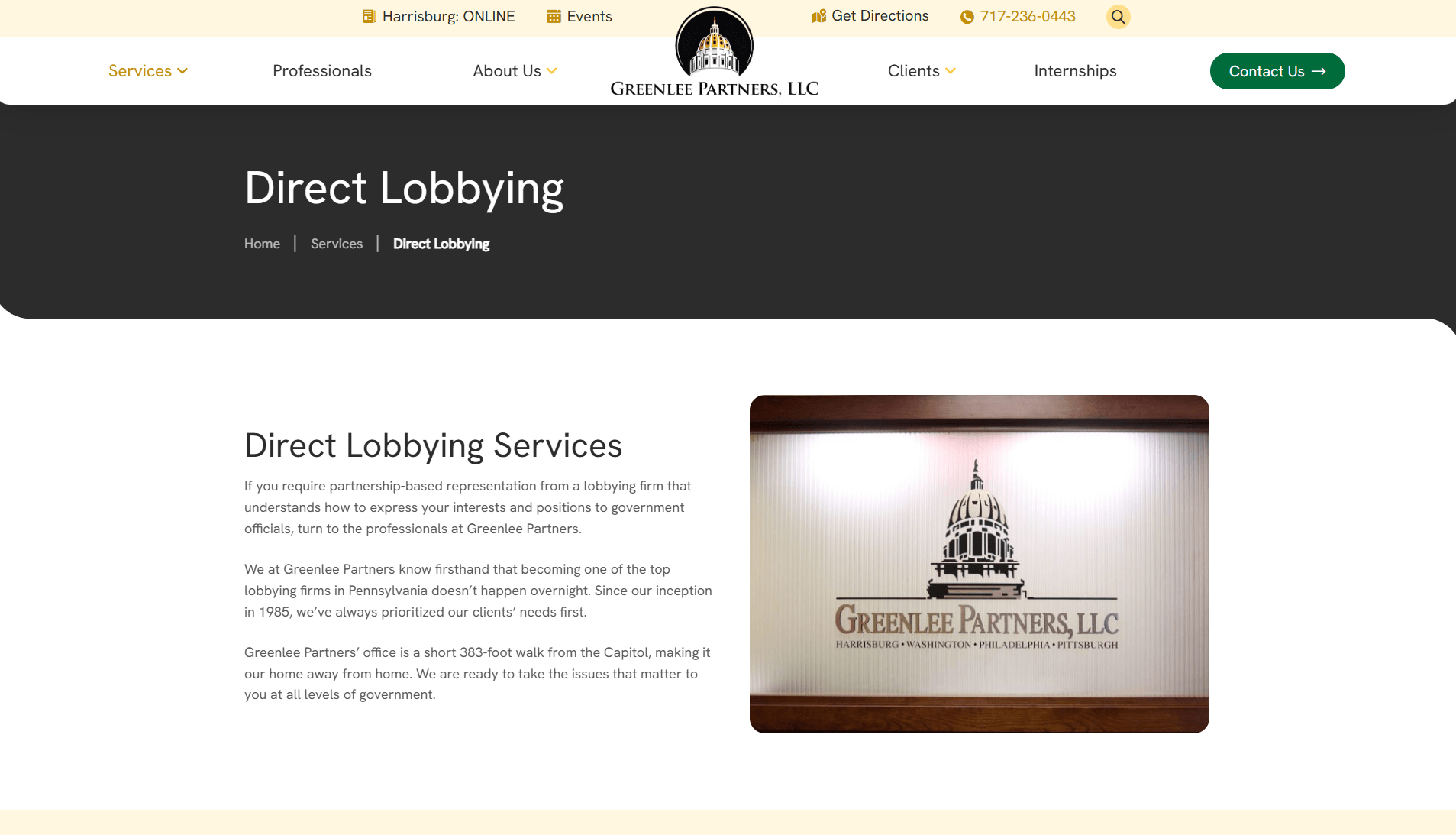 Greenlee Partners service page