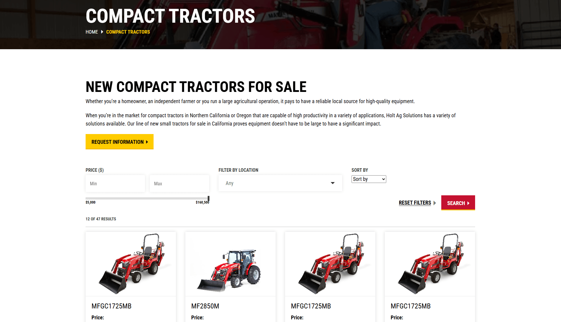 Holt AG Solutions product page