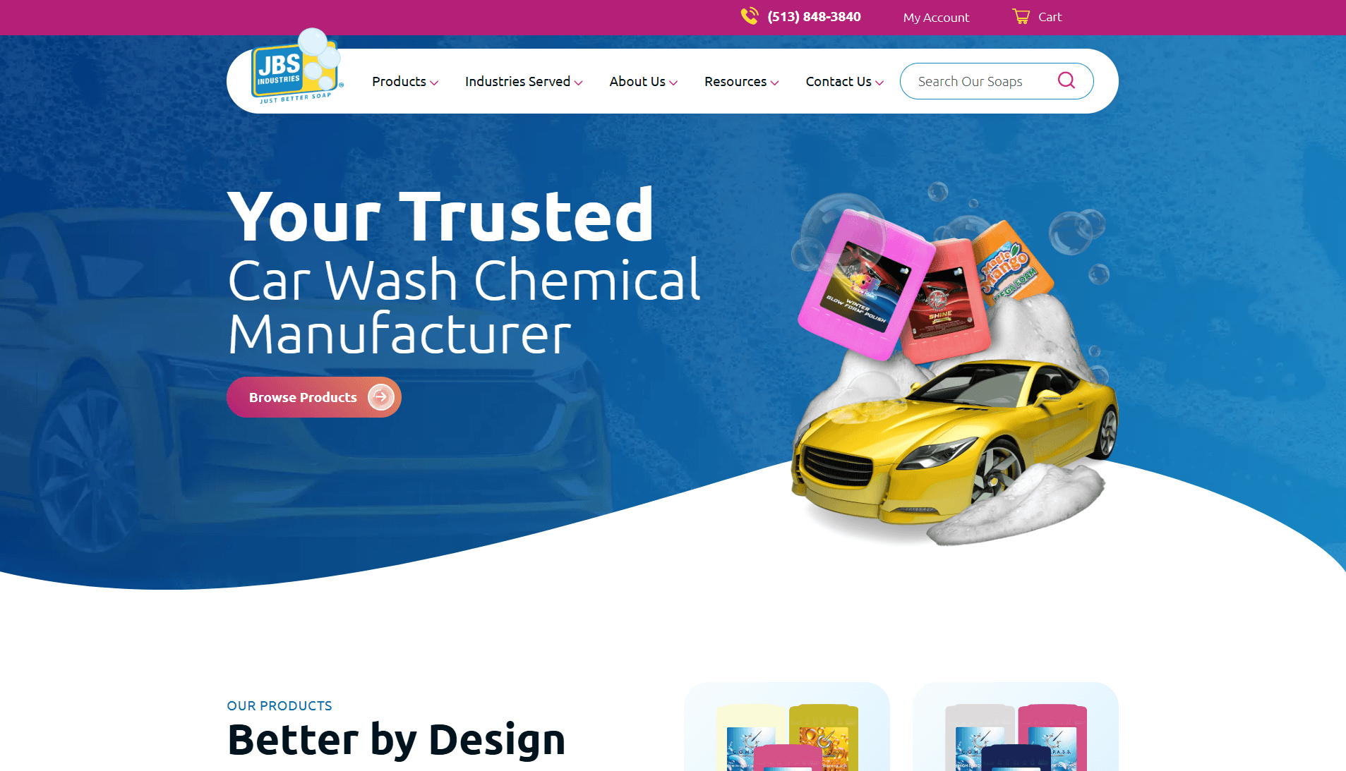 JBS Industries homepage