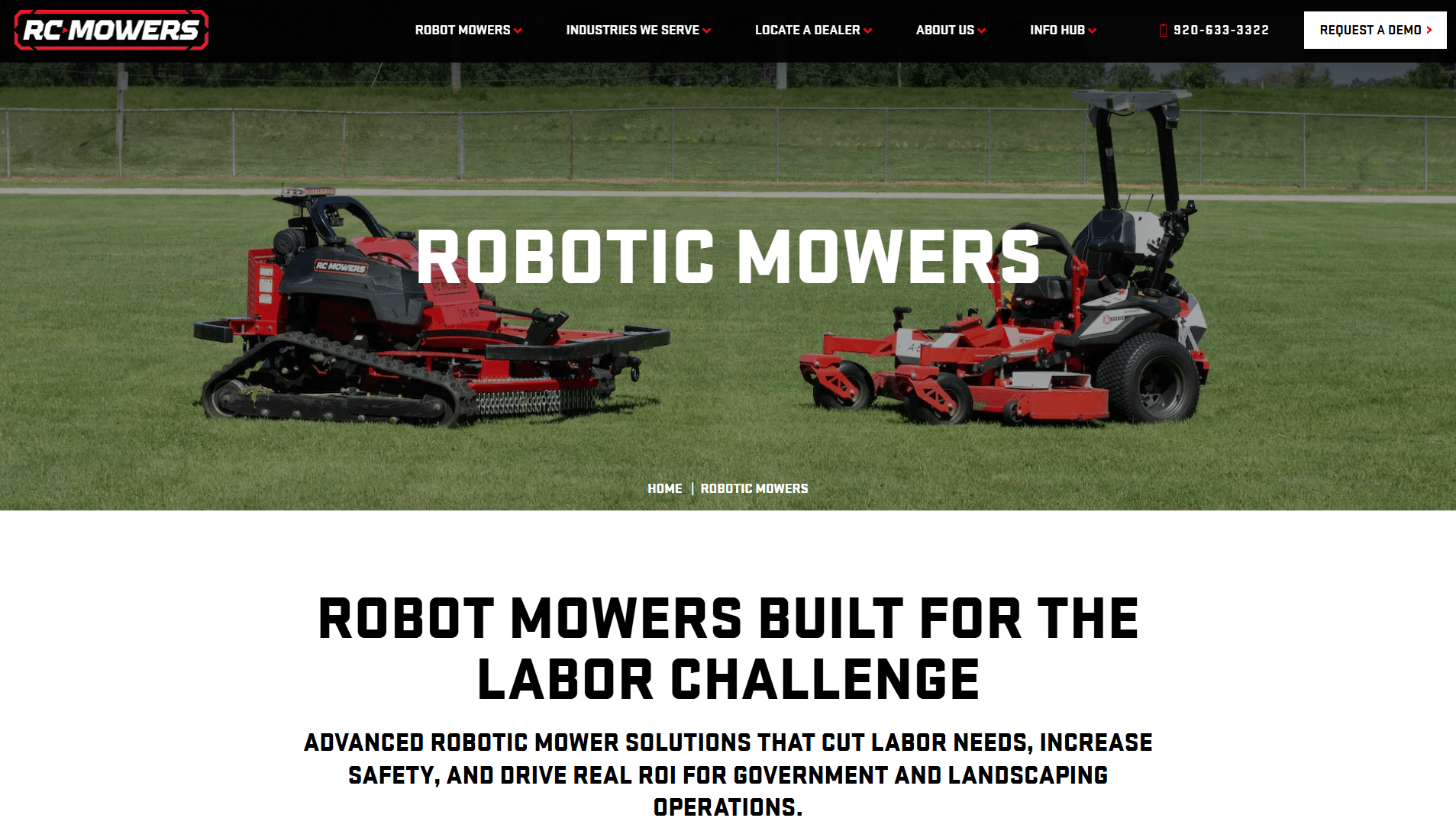 RC Mowers product page