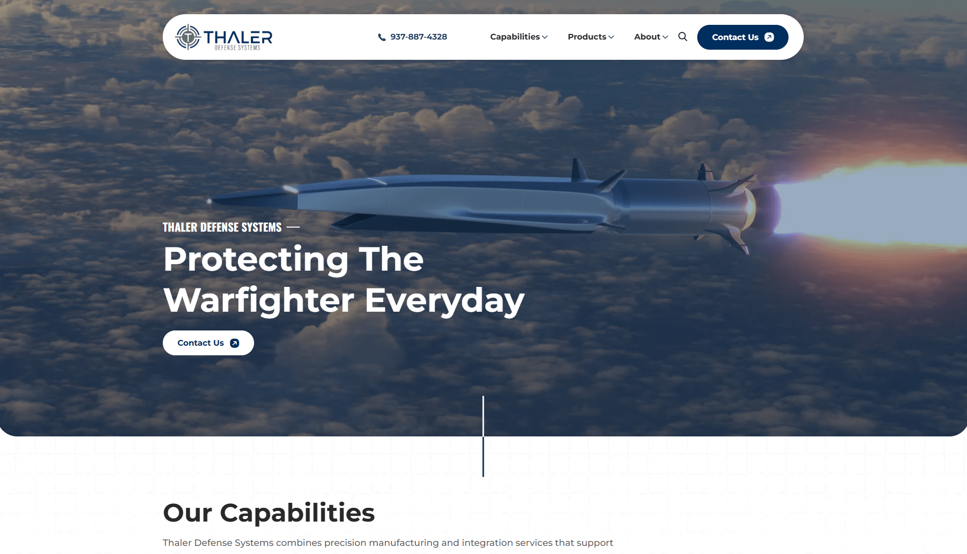 Thaler Defense Systems homepage