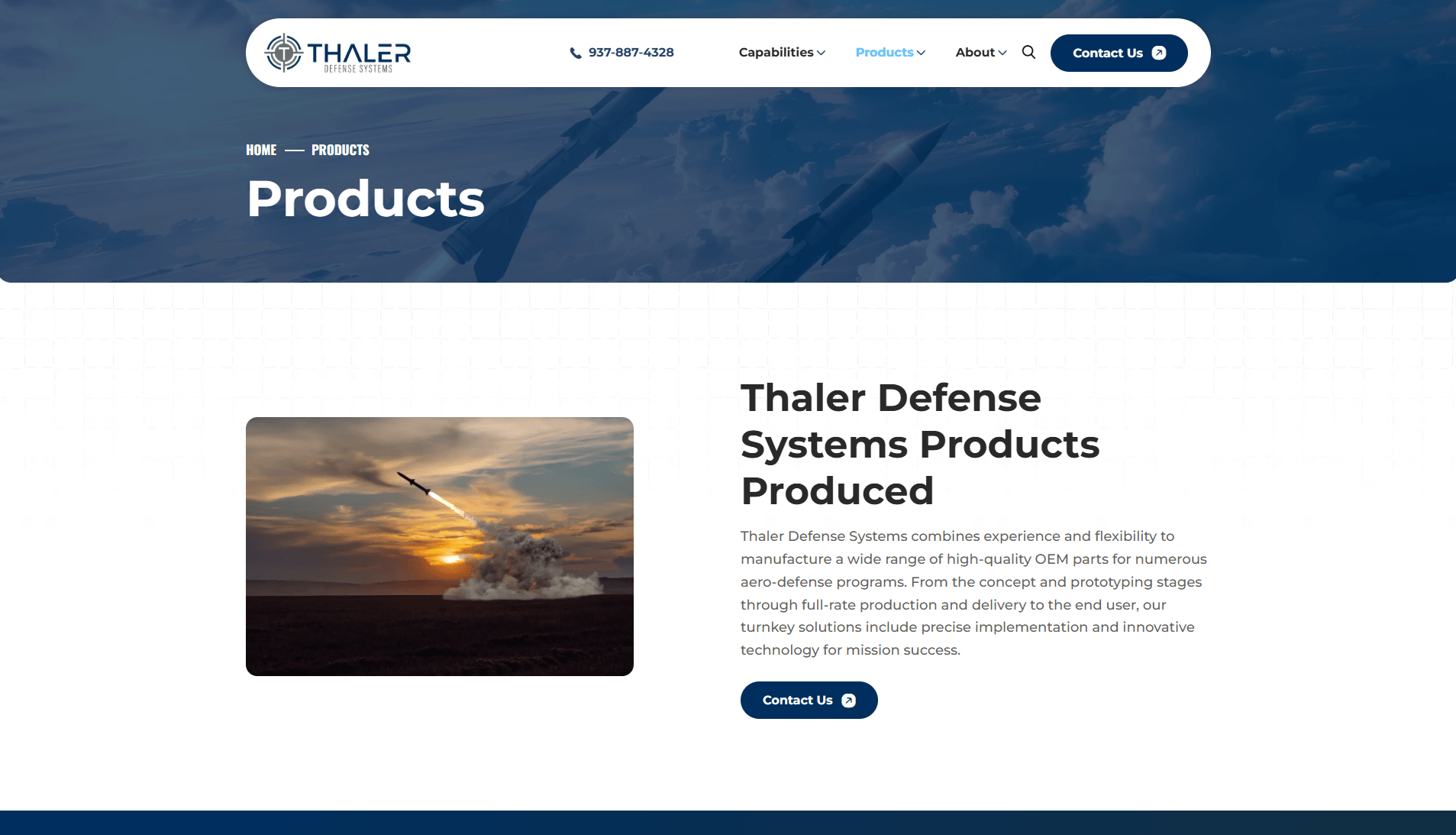 Thaler Defense Systems product page
