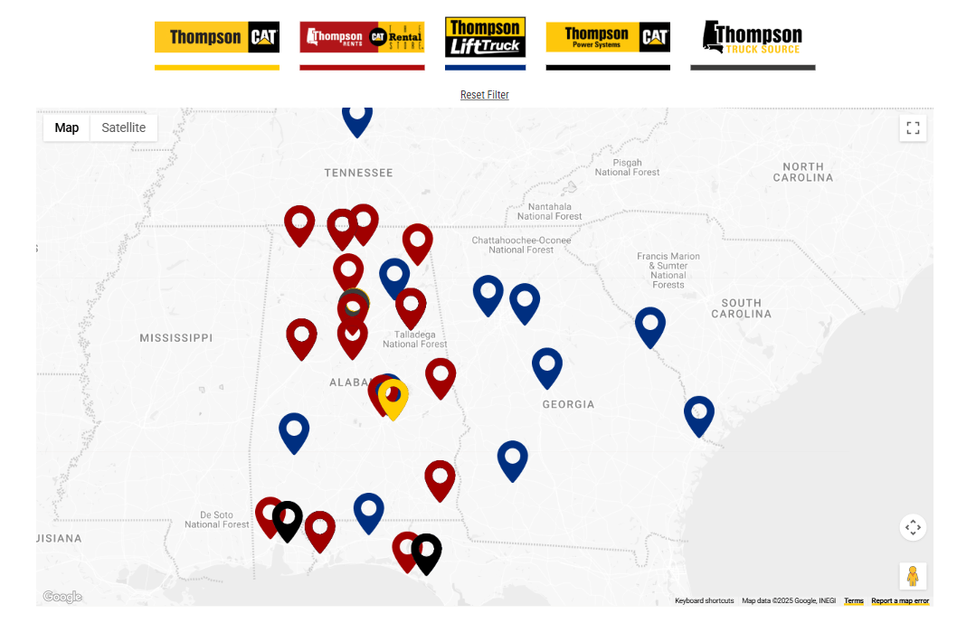 Thompson Tractor Logos Location