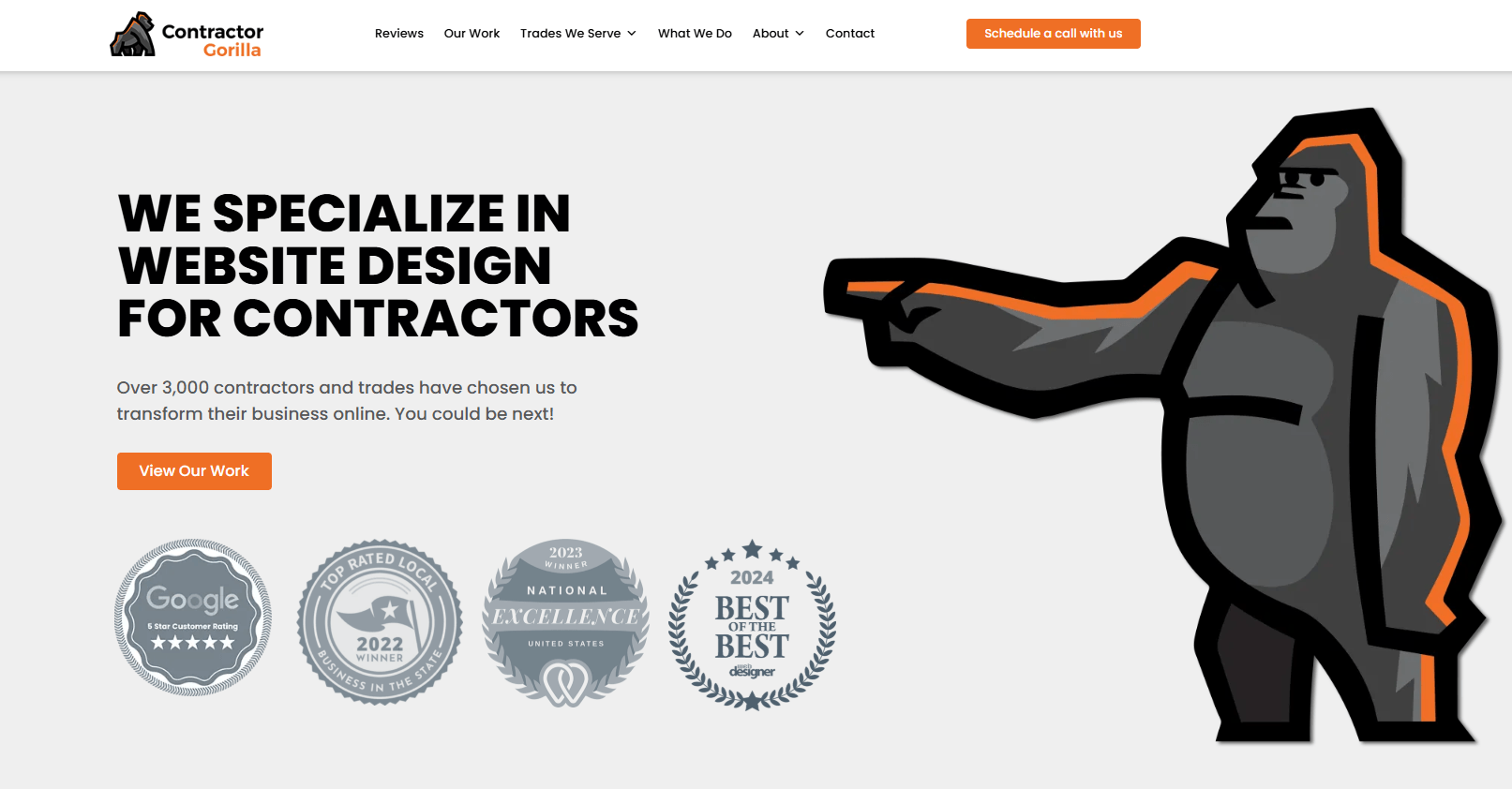 contractor gorilla home page 