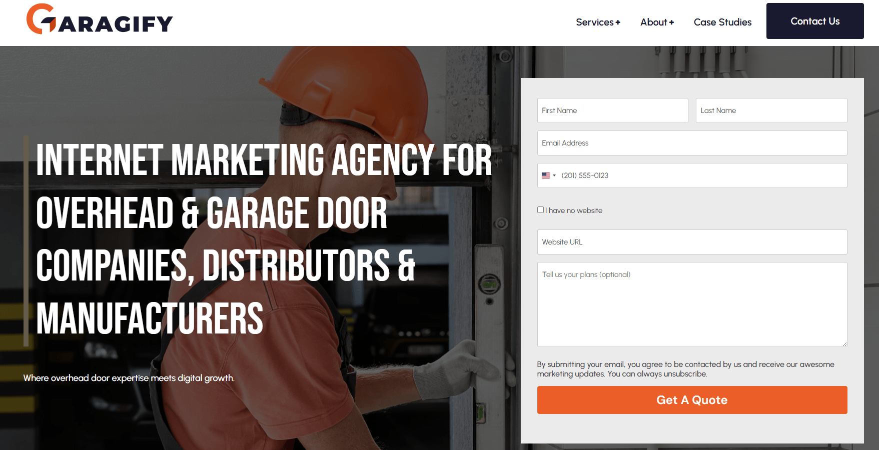 garagify garage door services page