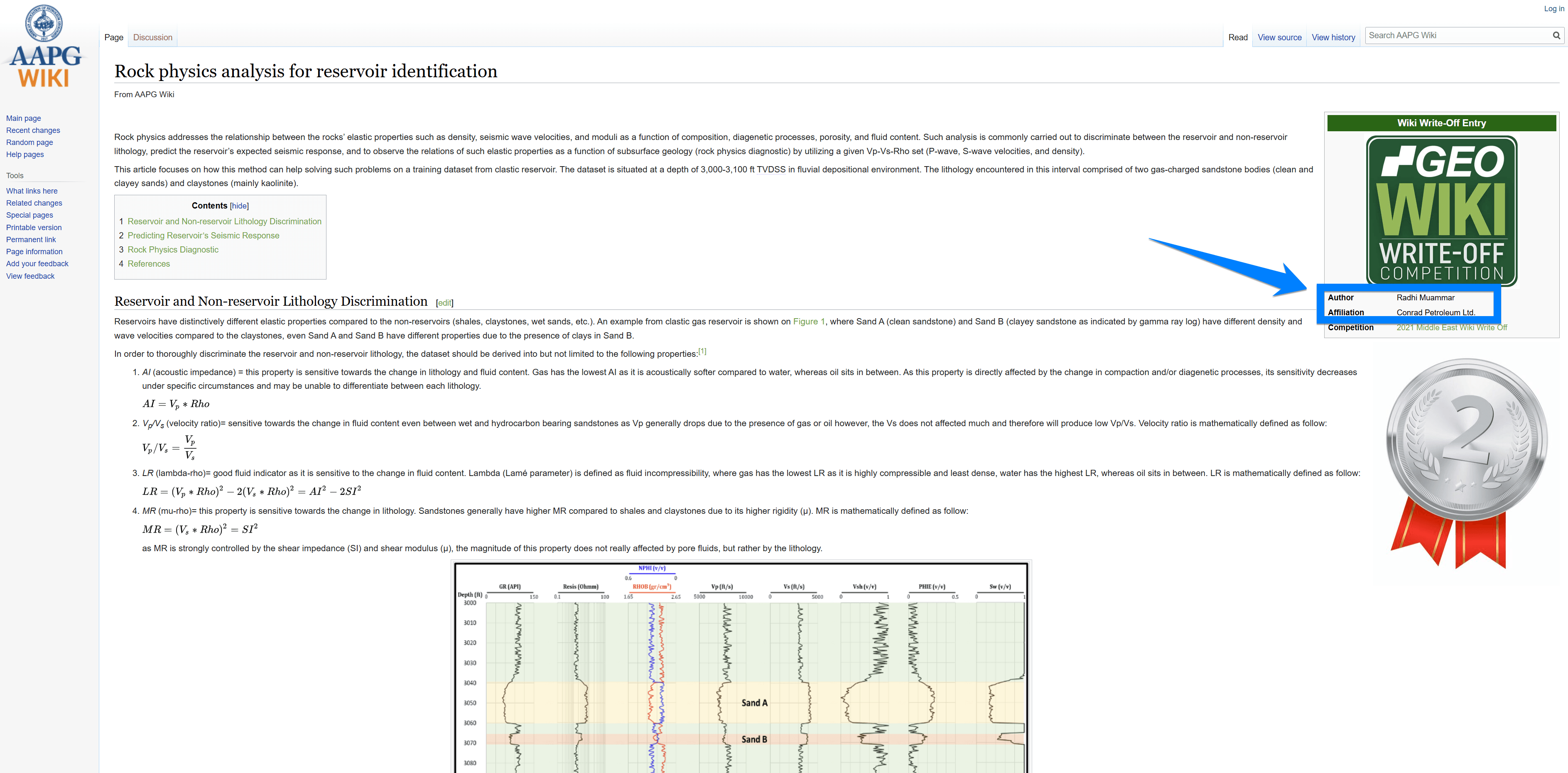 Industry-specific post in association with Conrad Petroleum LTD on AAPG Wiki.
