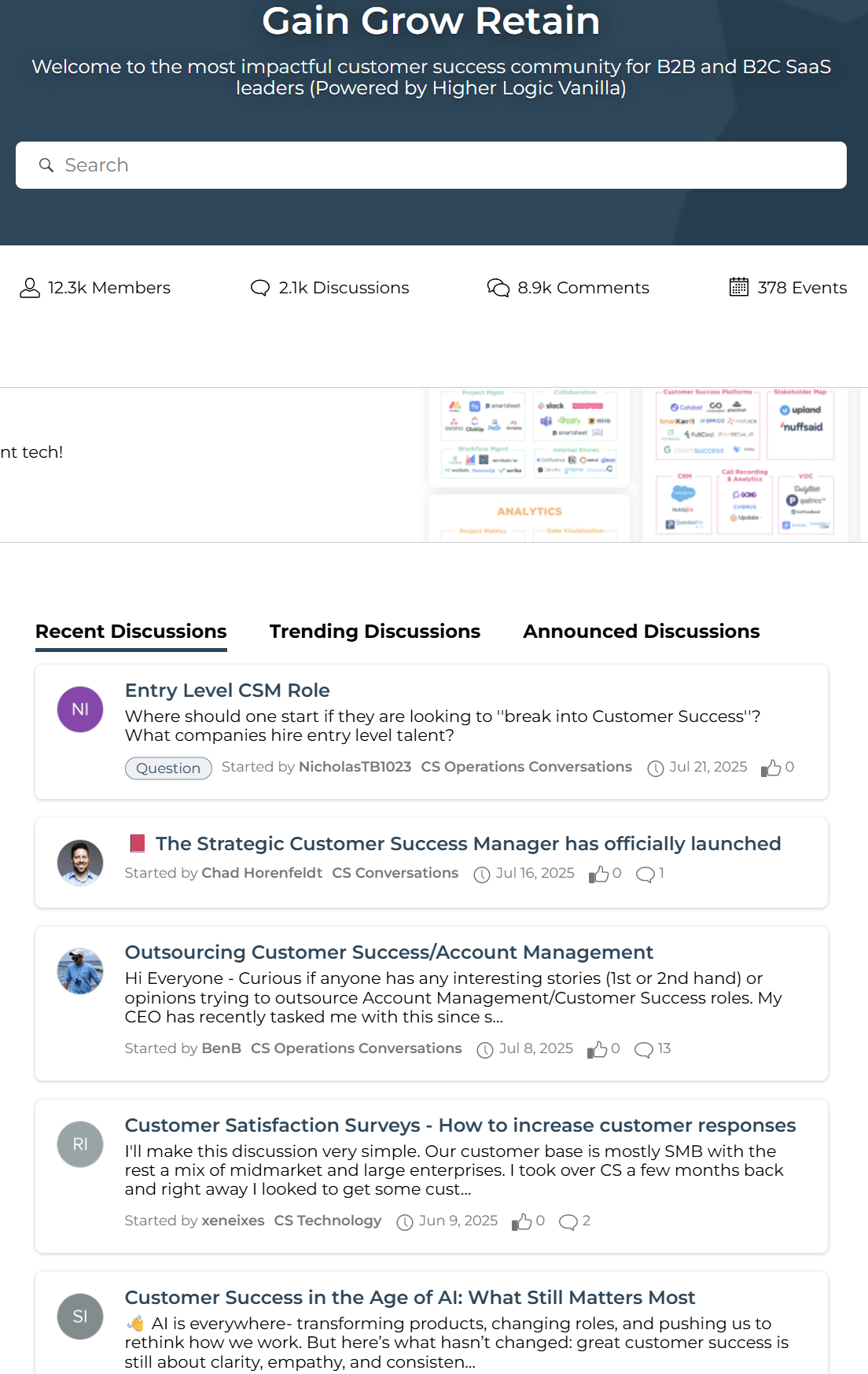 Recent discussions on Gain Grow Retain.